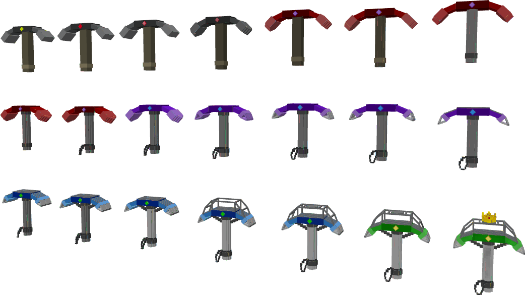 all 3d models pickaxes