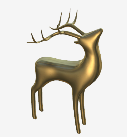 Gold reindeer