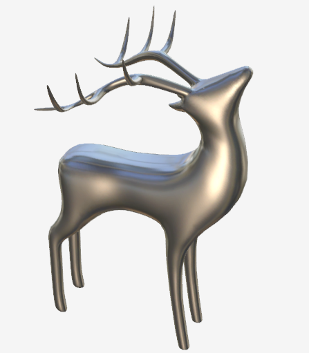 Silver reindeer