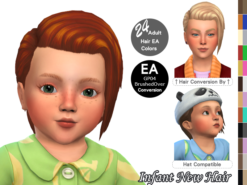 BrushedOver Hair Set - Screenshots - The Sims 4 Create a Sim - CurseForge