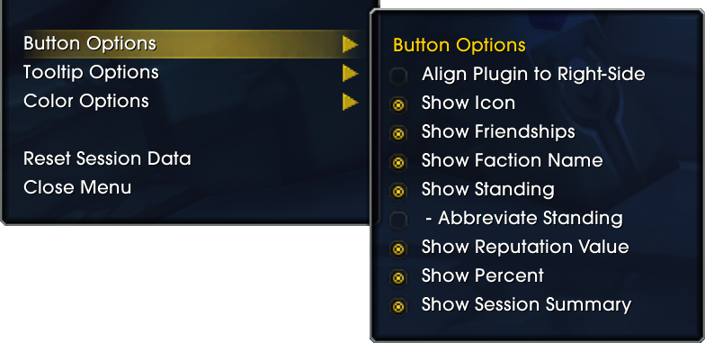 Titan [Reputation Continued] Settings 1