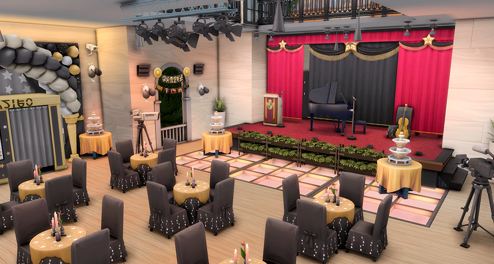 LOTS - High School Auditorium Screenshots - Rooms / Lots - The Sims 4