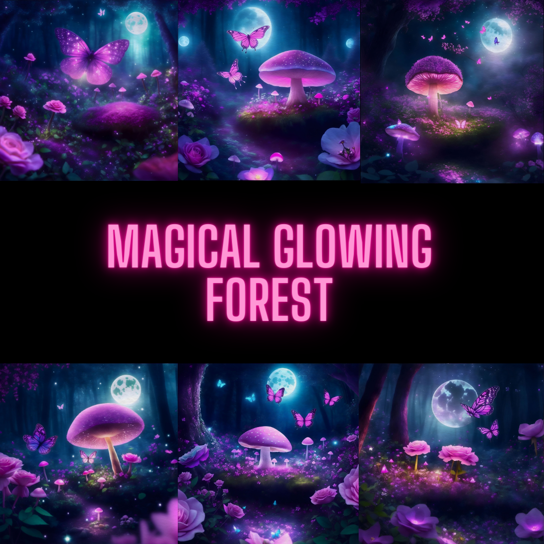 Magical Glowing Forest