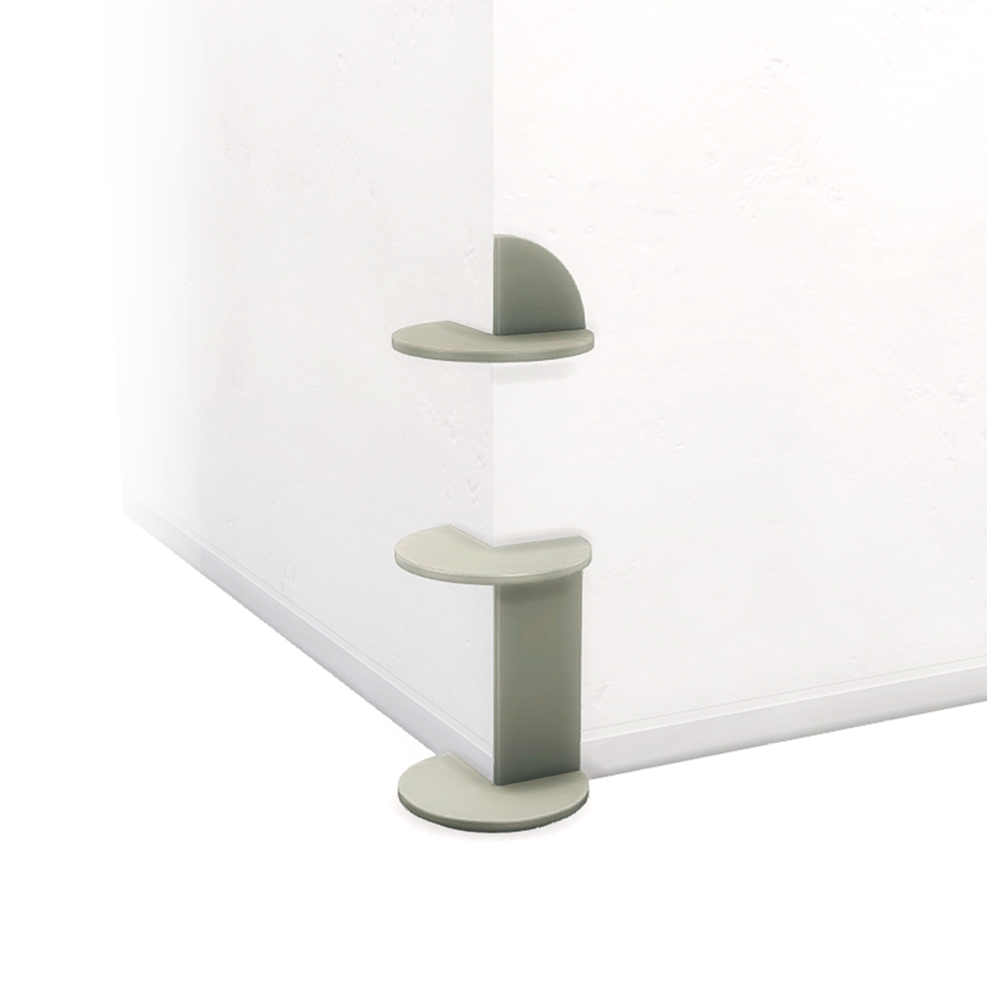 Aluminum Edge End Table & Aluminum Edge Shelf