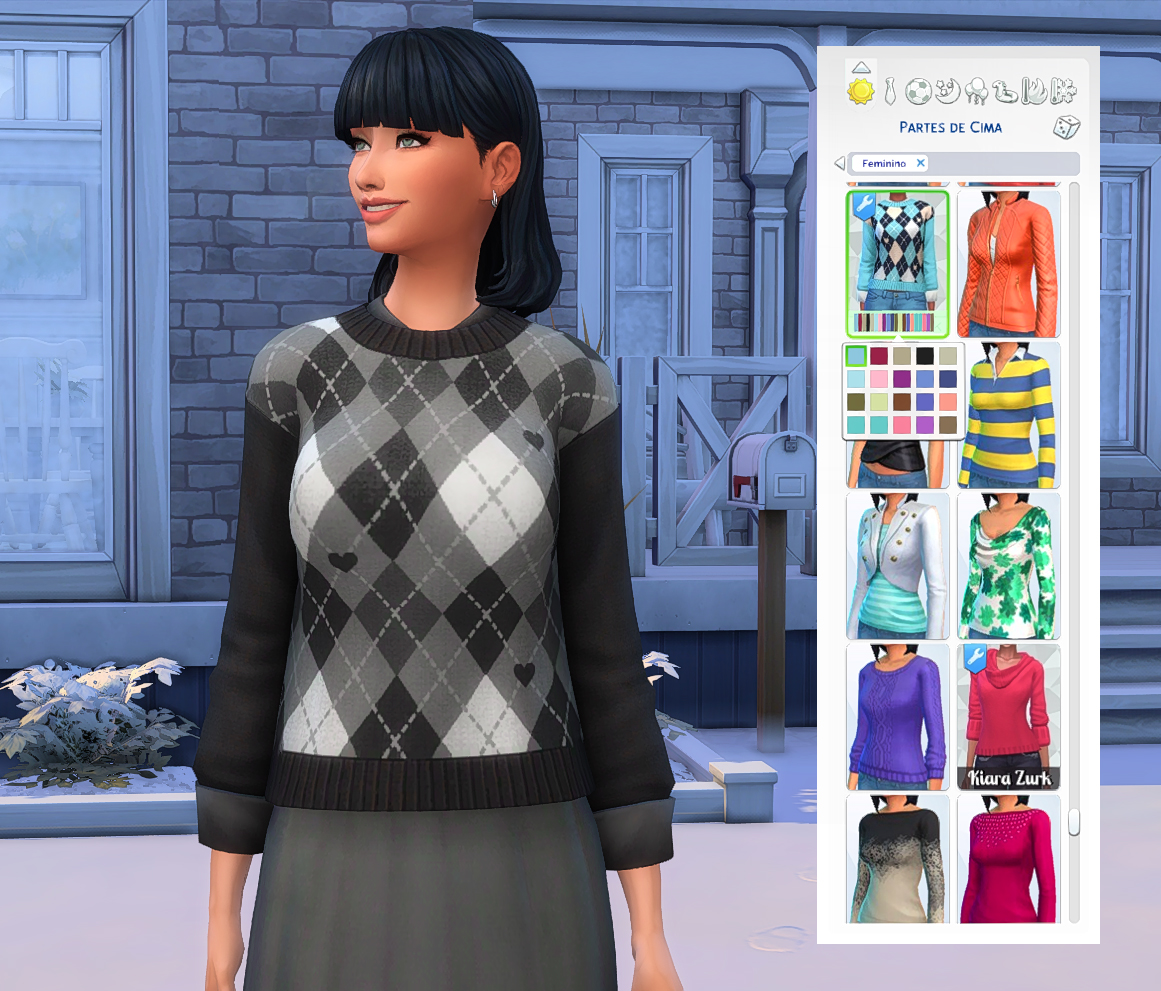 Erika Sweater in game