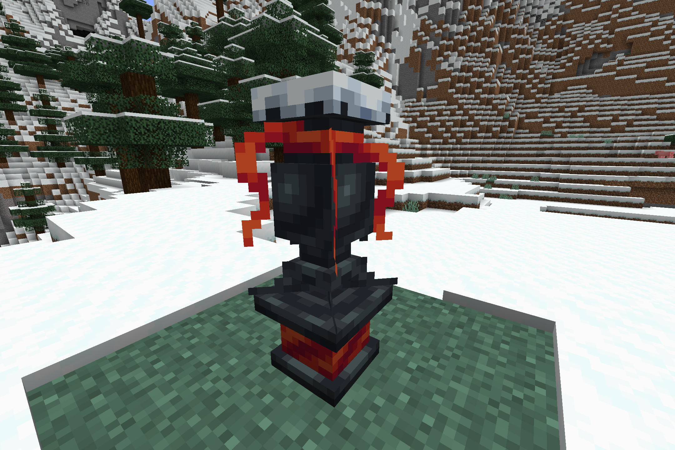 Thumbnail Block for New Year. You can use it to shoot snow block