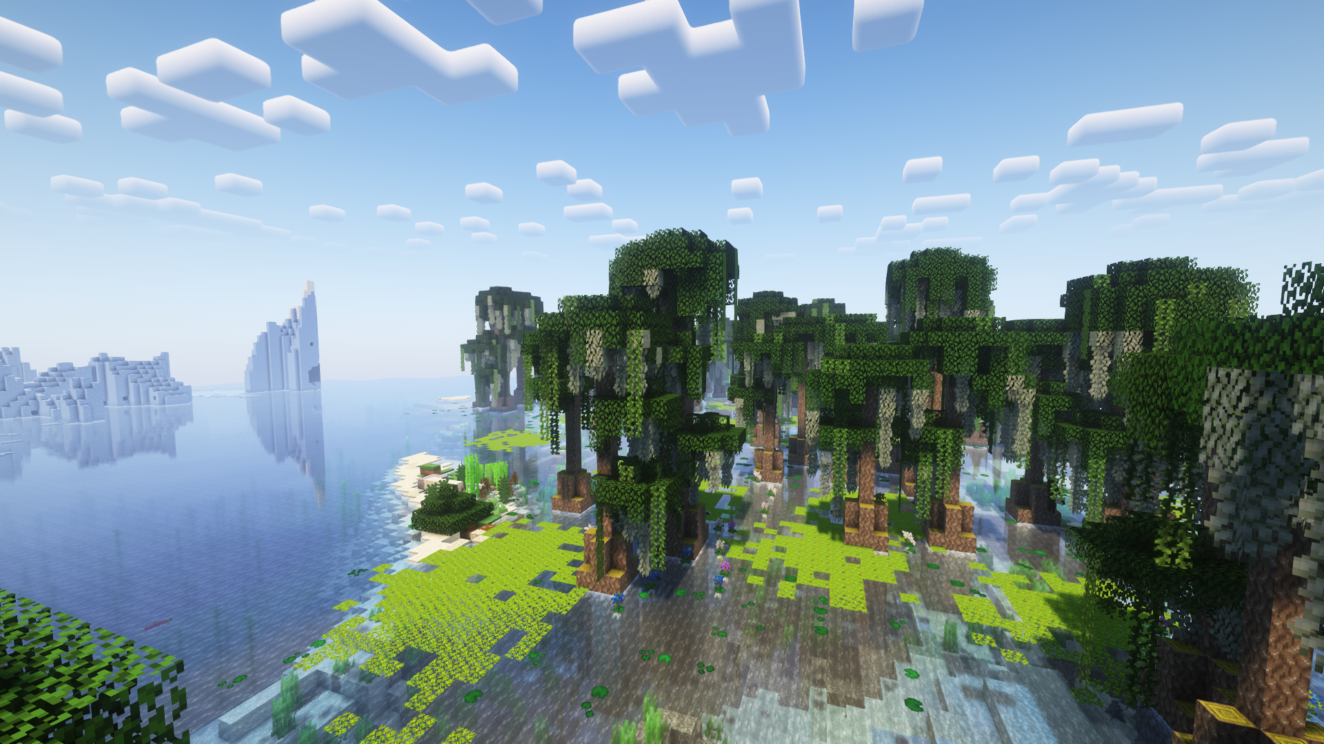 Thumbnail The new Bayou biome, taken with Complementary Reimagined shaders,