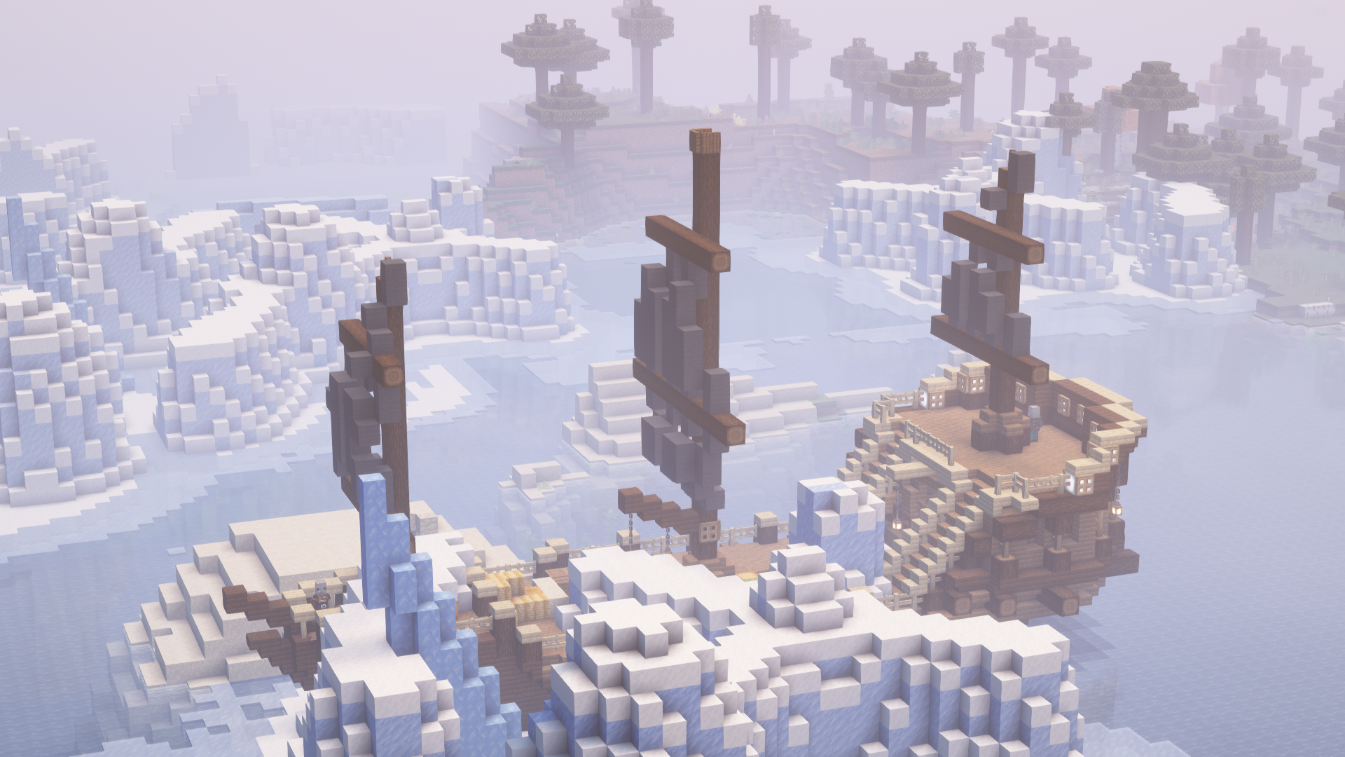 Thumbnail A shipwreck in the Ice Maze biome. Taken with Complementary Reimagined.
