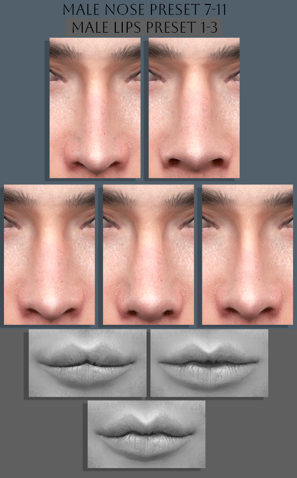 MALE NOSE PRESET 7-11