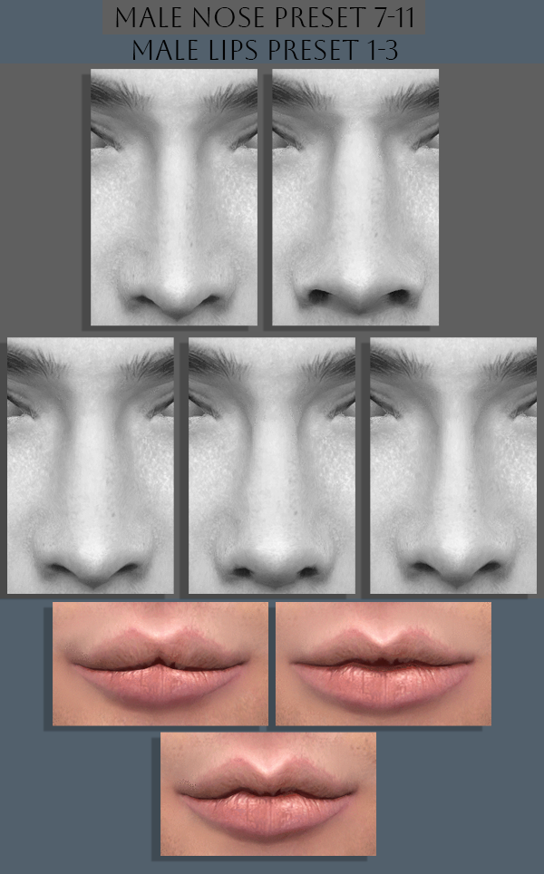 MALE LIPS PRESET 1-3 Screenshots - Create a Sim - The Sims 4