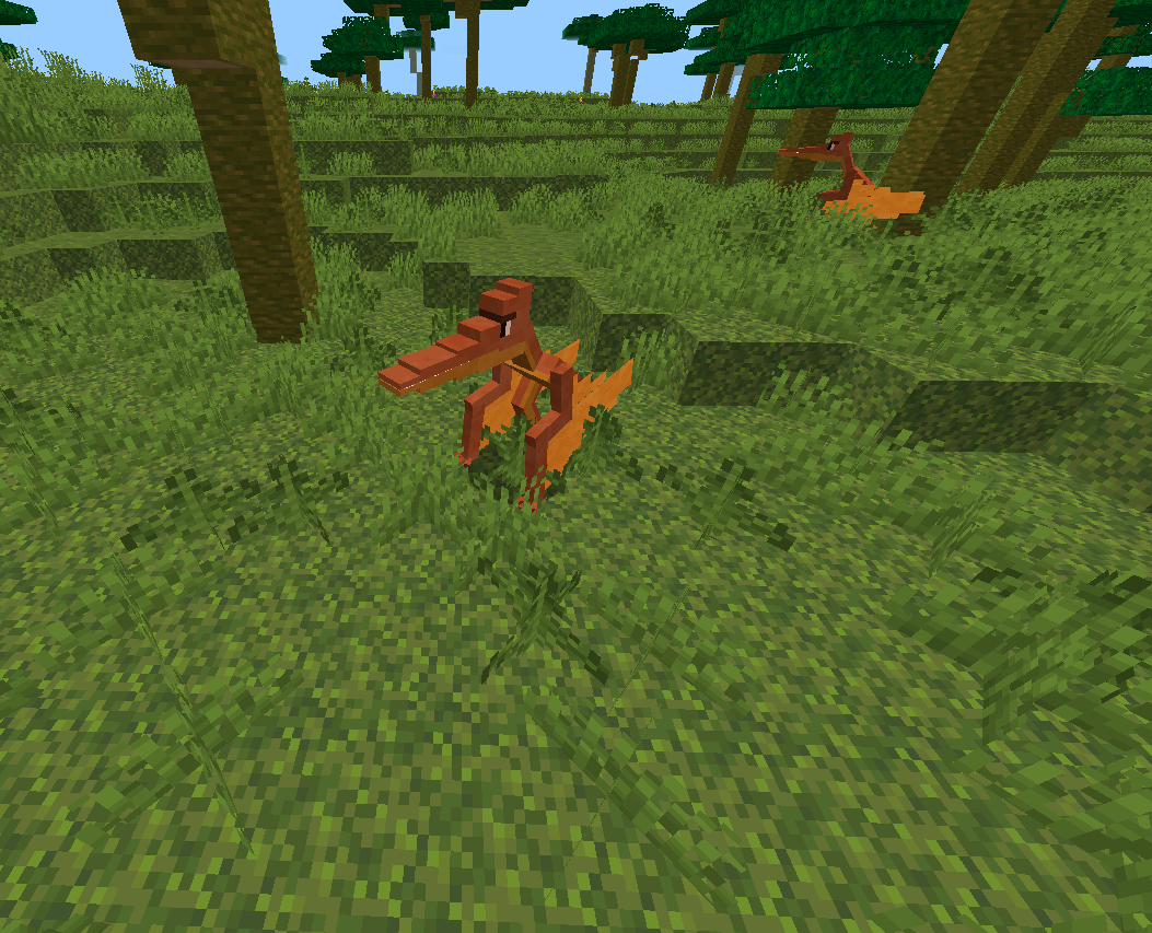 Thumbnail Ptery can fly but prefers to walk when he is not forced to use his wings. If you attack him he will fly up to the sky and throw 3 rock attacks at you.