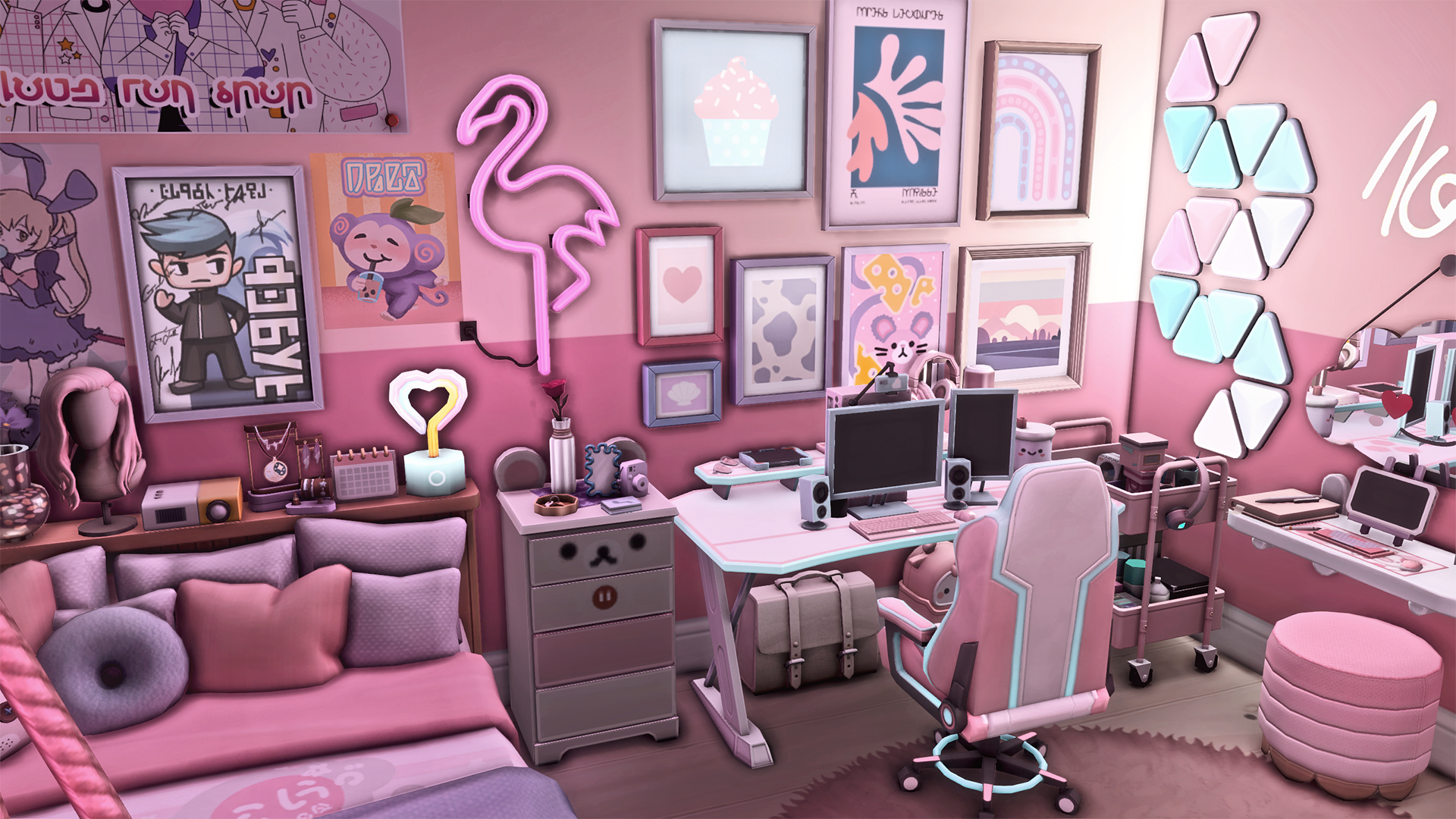 Kawaii gamer room