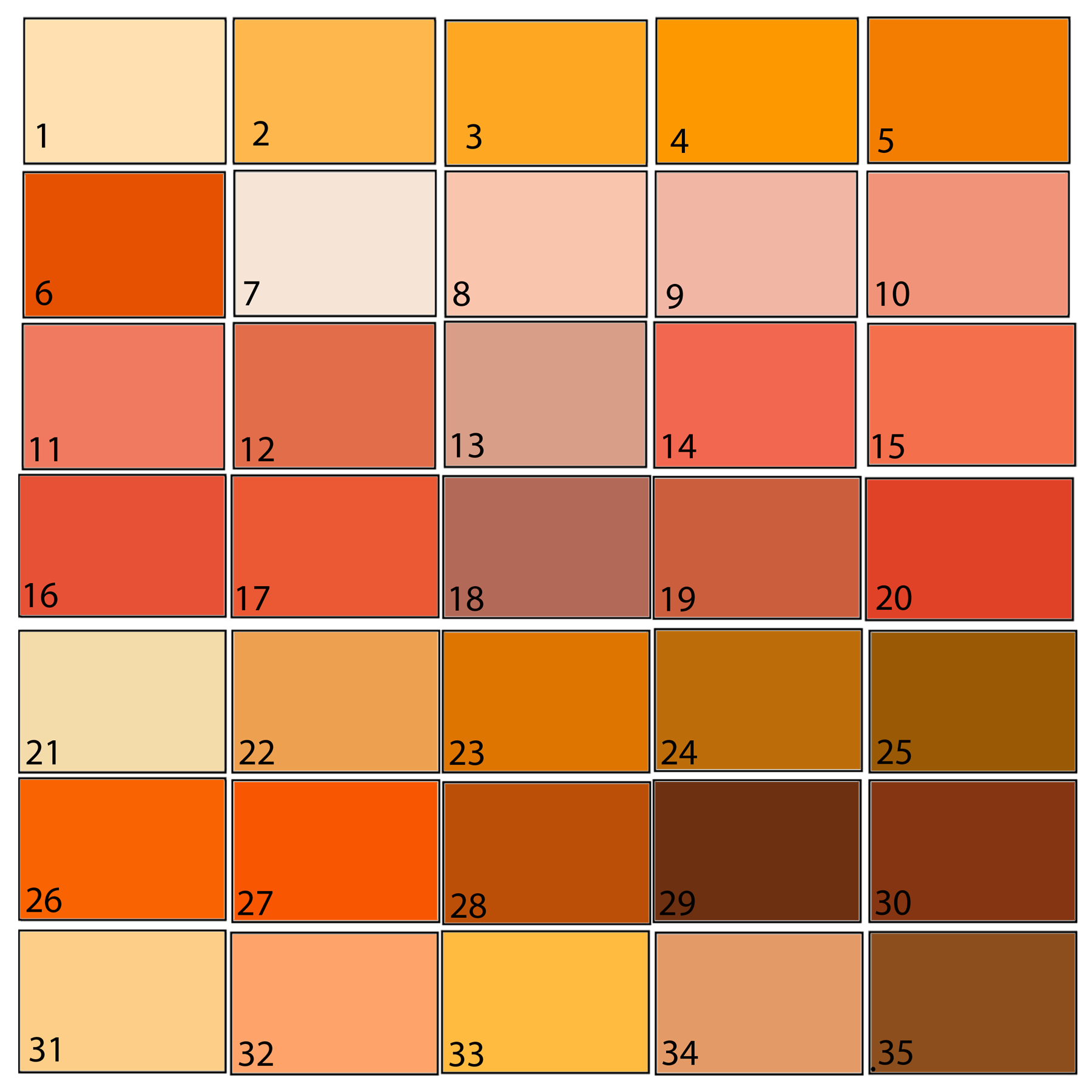 Simply Simmies Orange Paint Pallet