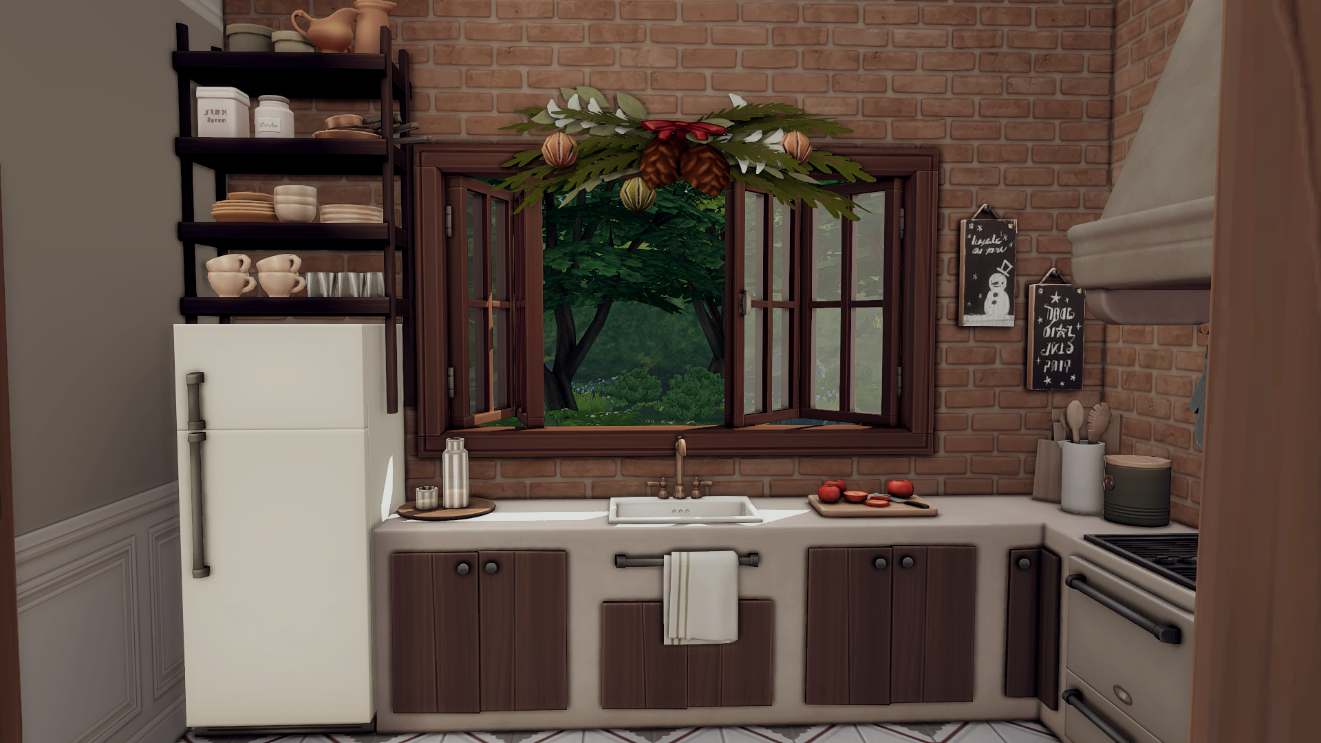 Rustic kitchen and dining