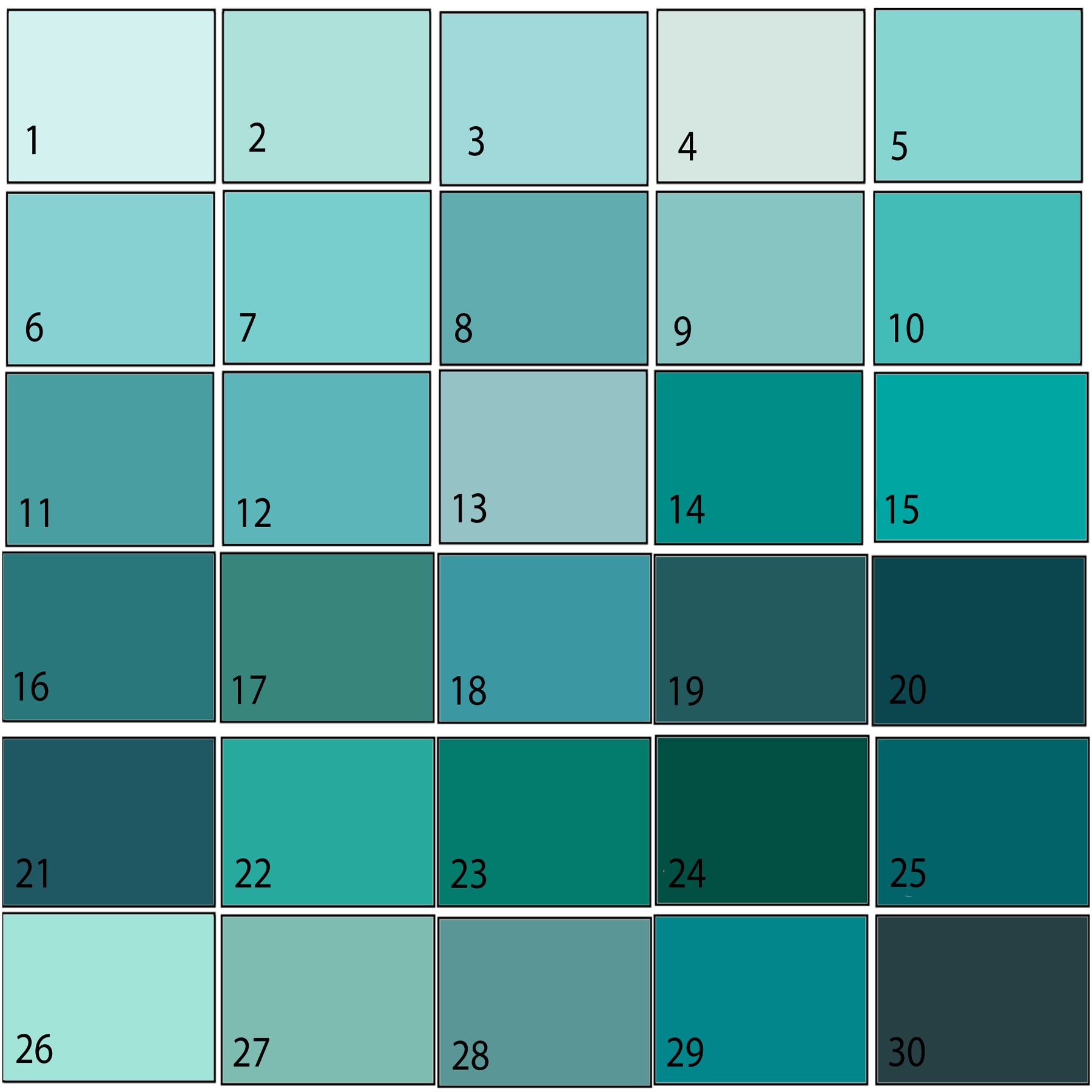 Simply Simmies Teal Paint Pallet