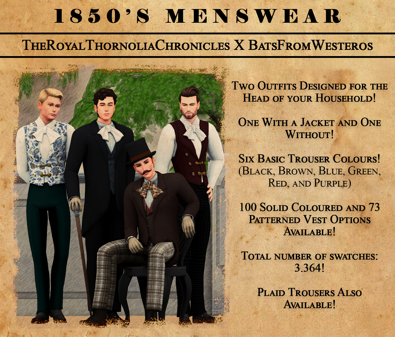 1850s Menswear