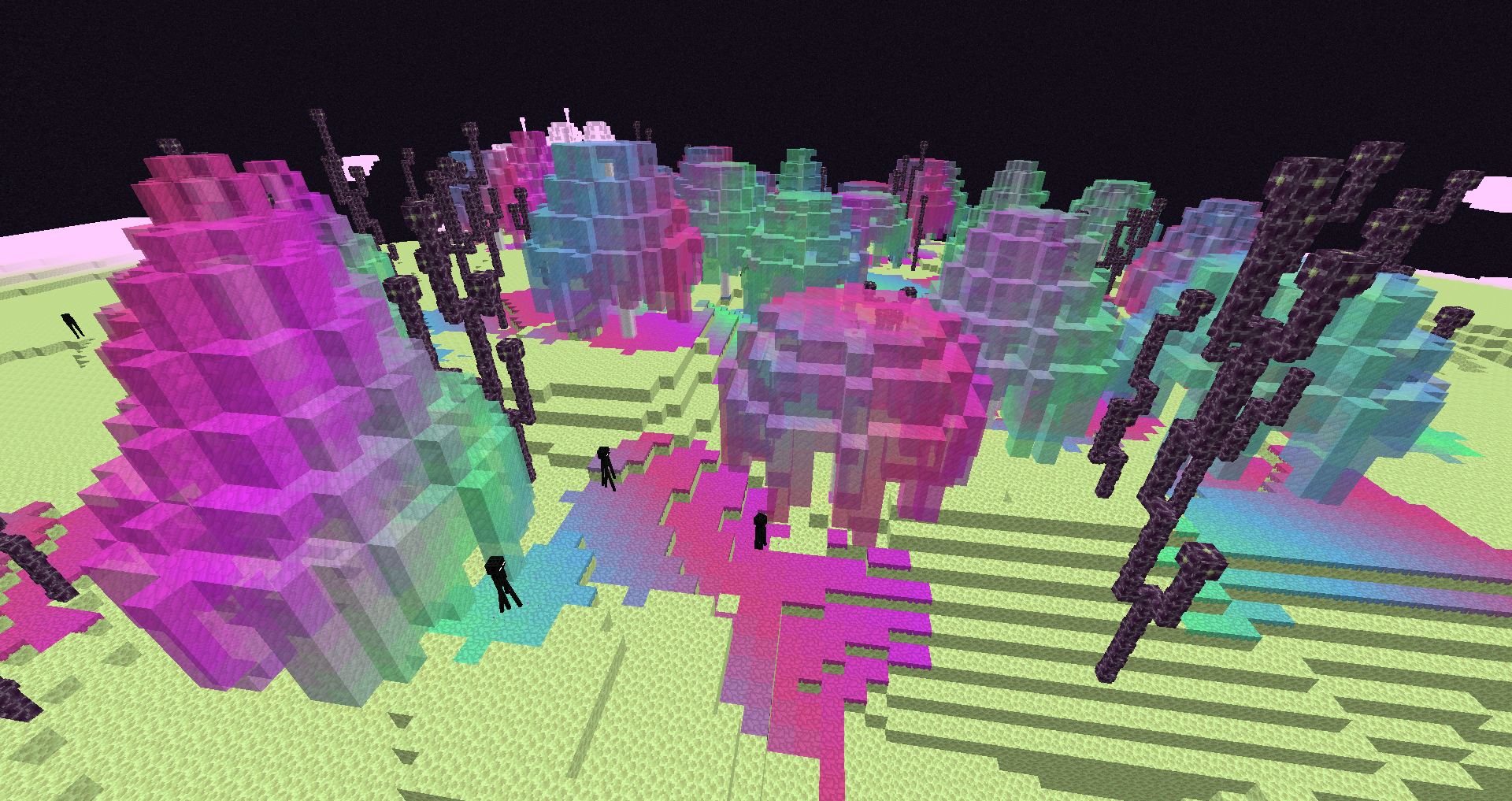 Thumbnail Found in the end, this biome is very pretty and useful for building!