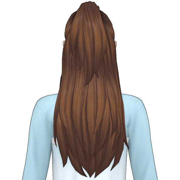 HoneyBunnyHeart_yfHair_HalfUpHalfDown Back