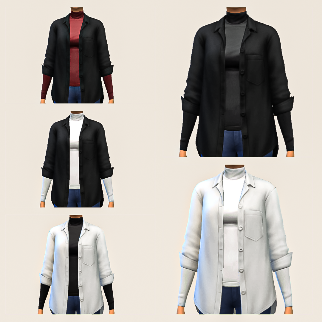 Female Turtleneck Top For Winter - Screenshots - The Sims 4 Create a ...