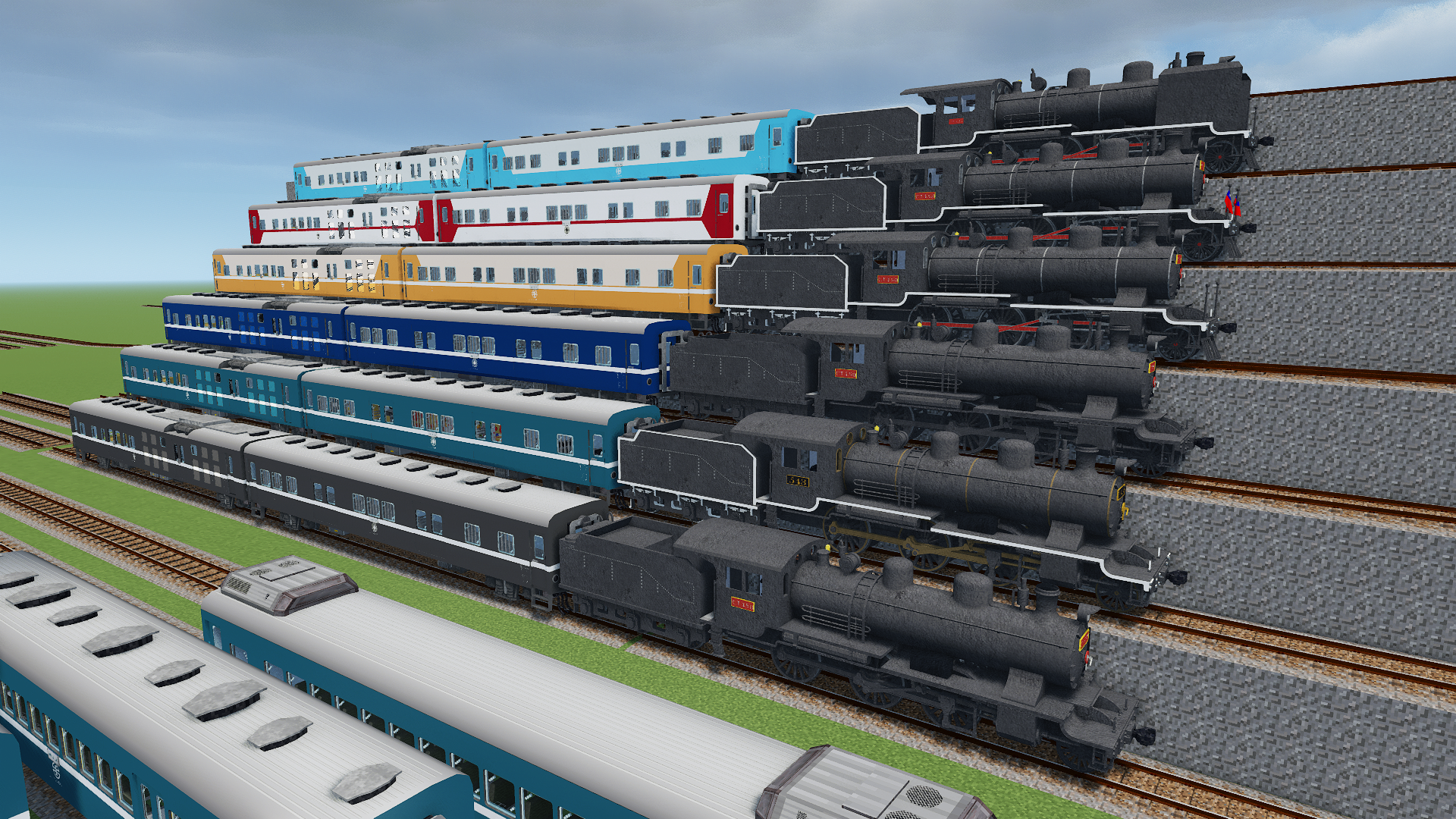 Trailer And Steam Engine