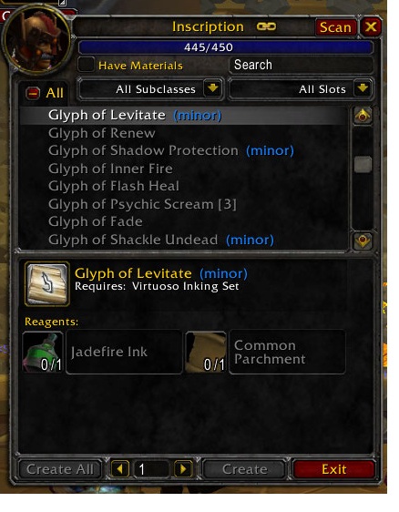 <p>Highlights Minor Glyphs in the tradeskill UI</p>