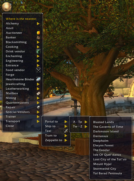 Need a ship, taxi, Zeppelin or portal to somewhere? Now find out where it is.