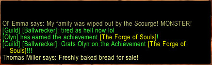 <p>Shows Guild Grats in action</p>