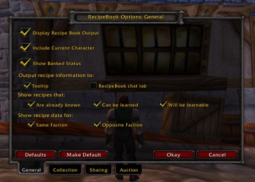 <p>Options Frame</p>