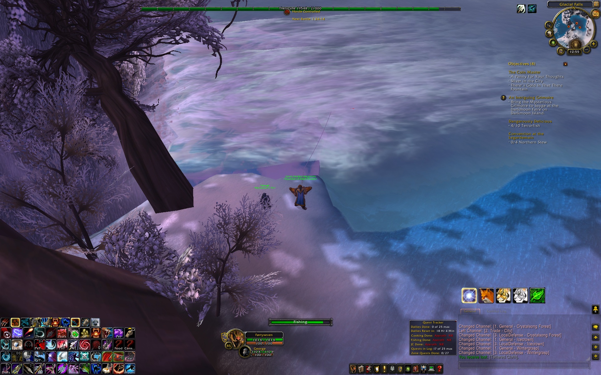A screenshot showing mini frame (just left of the chat box in the bottom right corner).