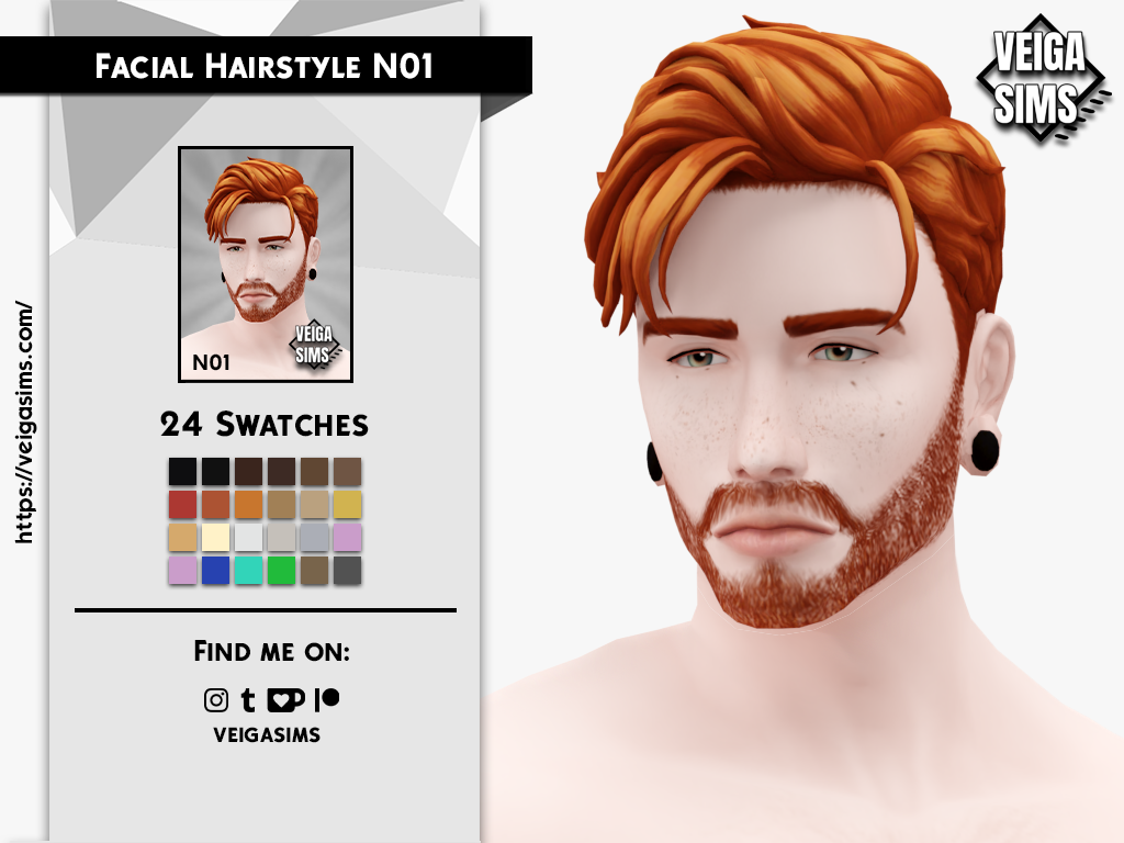  Facial Hair Style N01