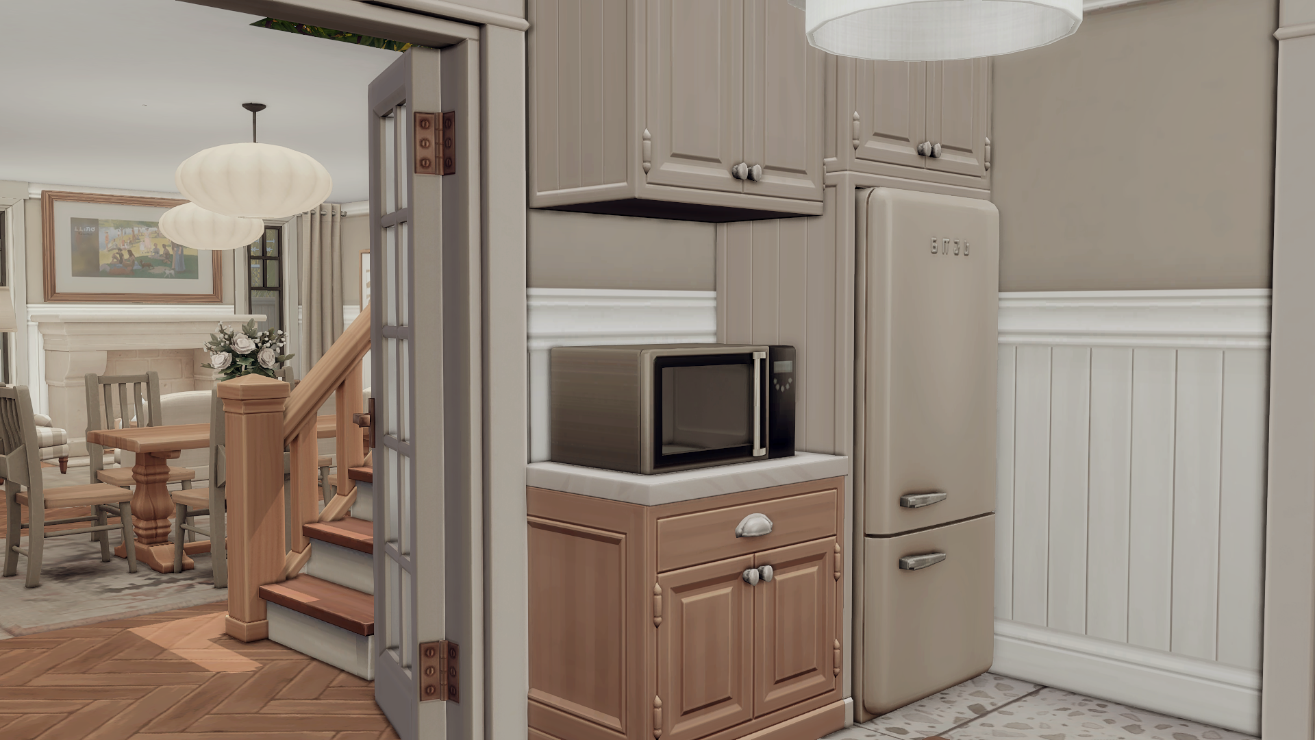 Kitchen with pantry