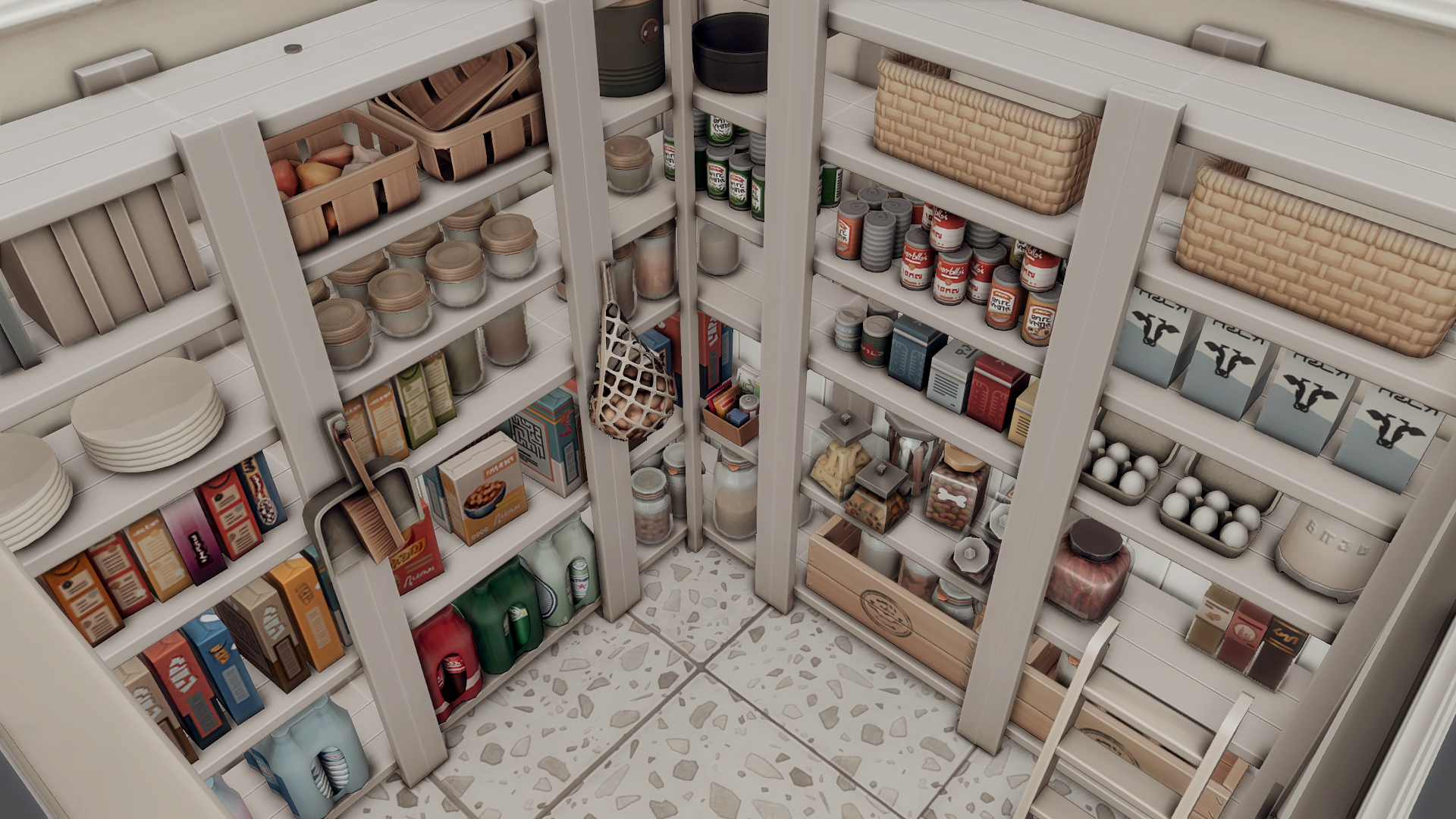 Kitchen with pantry