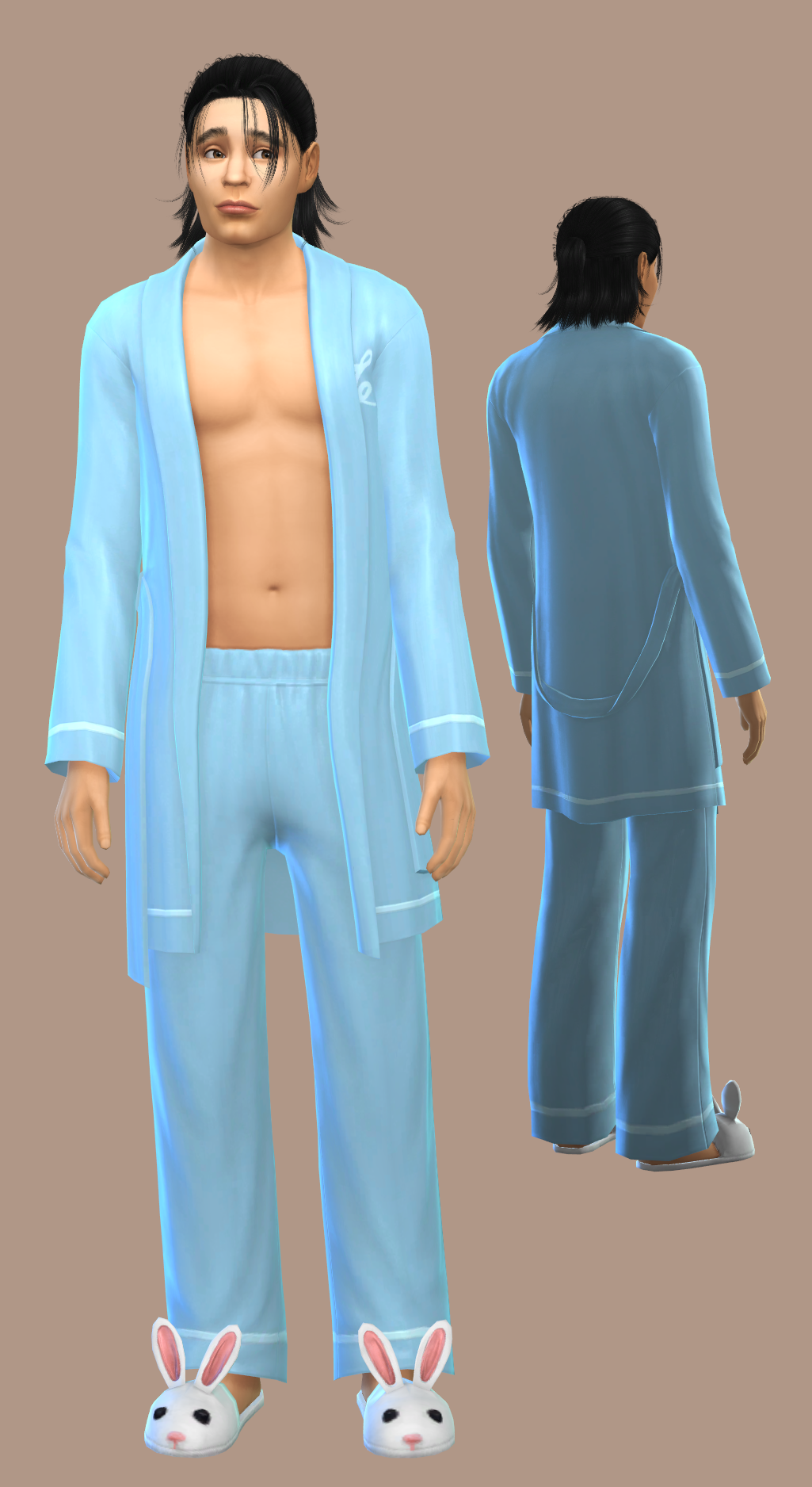 light blue pajama