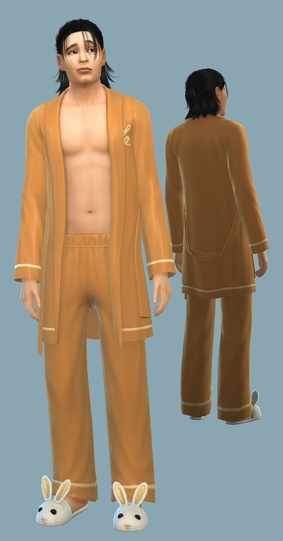 golden orange pajama