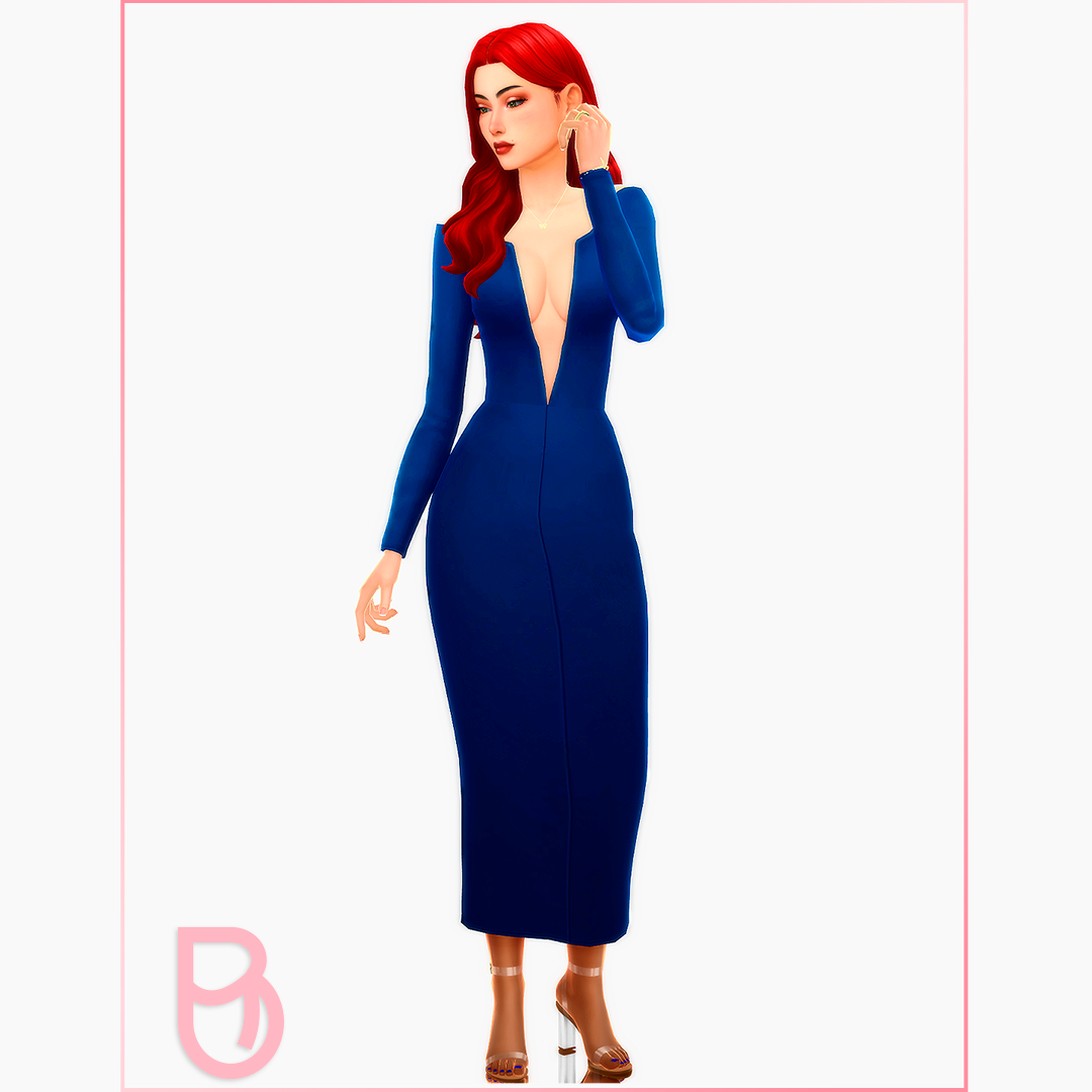 Woman Dress - Nona - Version 1 - The Sims 4 Create a Sim - CurseForge