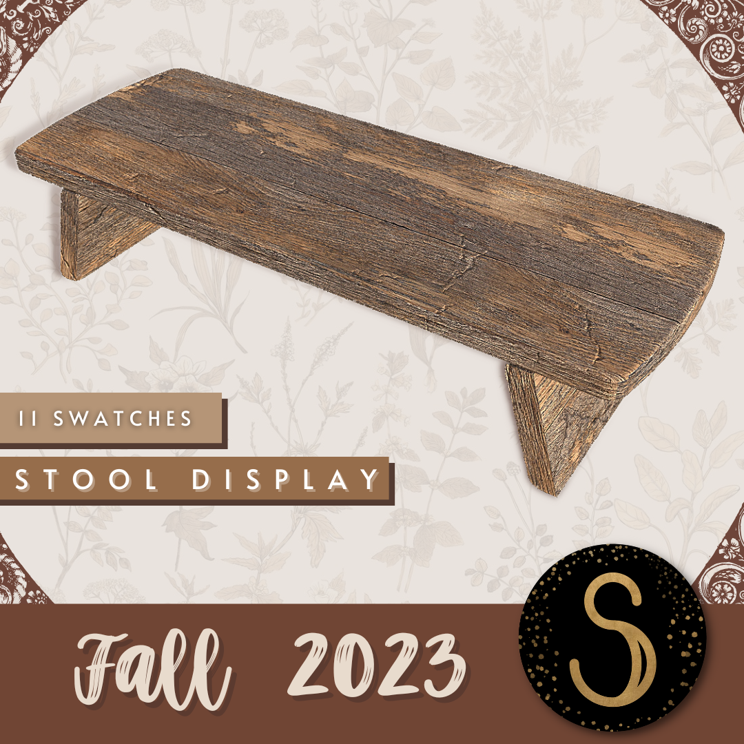 Fall 2023 - Wooden stool display