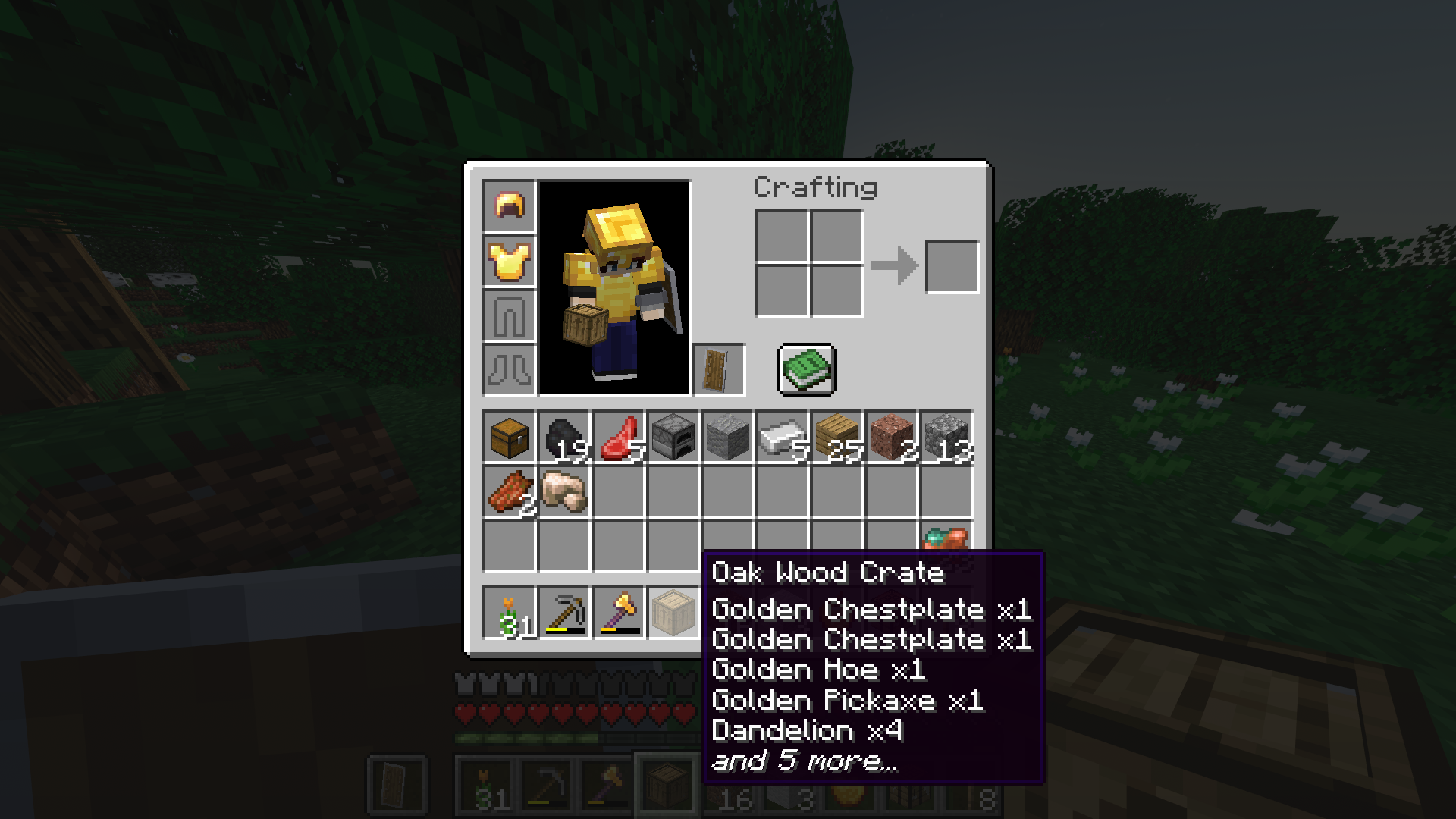 Crate in an inventory