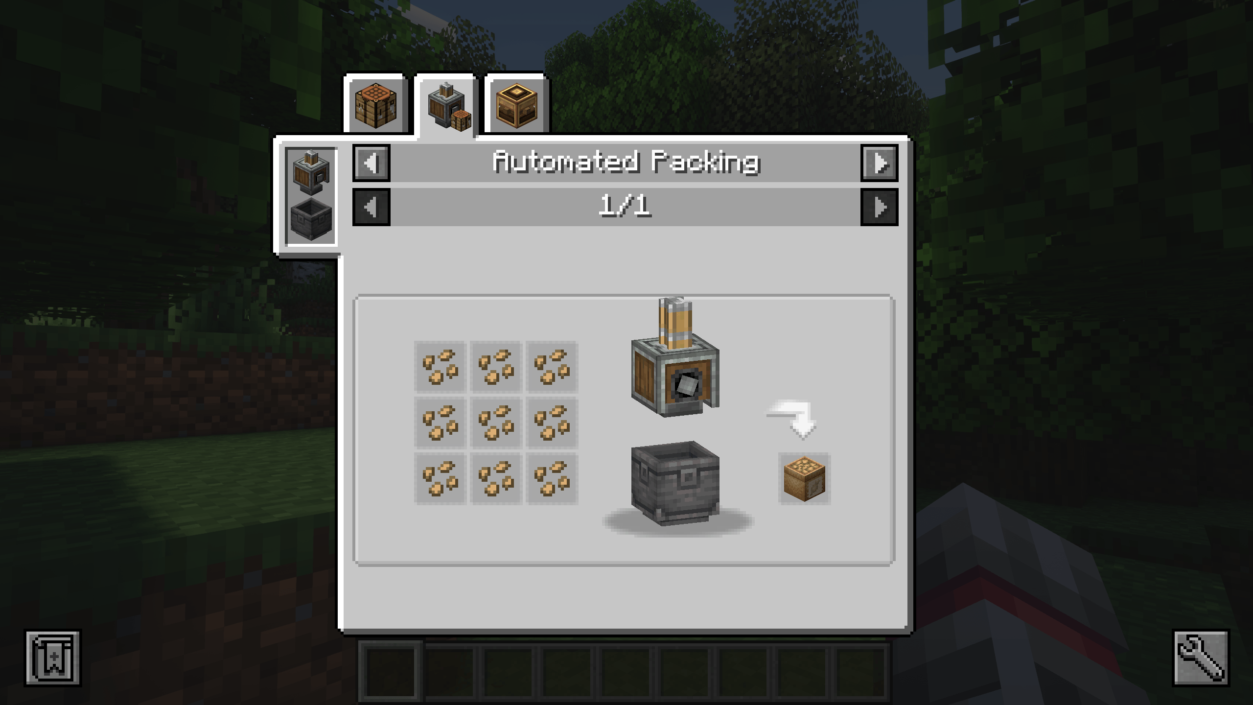 Thumbnail Example of possible Mechanical Press recipe for a Bag of Seeds