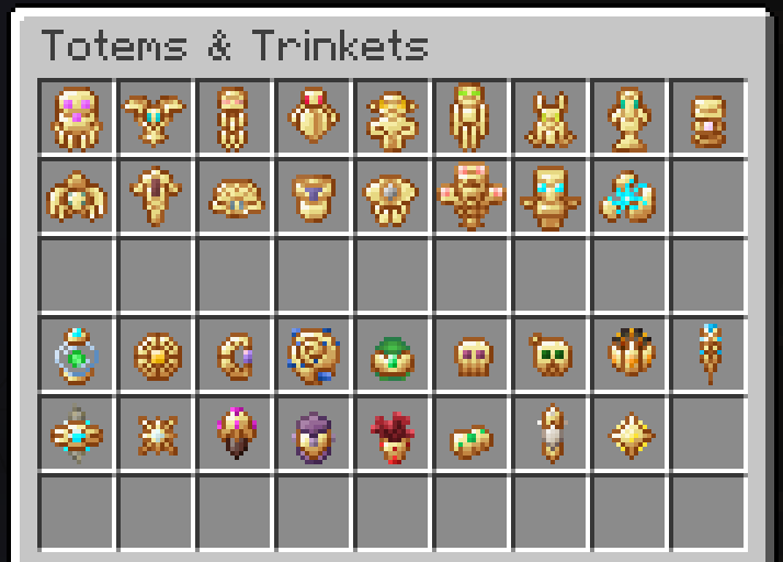 Thumbnail Seek out rare vessel fragments to craft powerful totems, or less powerful but cheaper trinkets, which offer ambient benefits from your inventory.