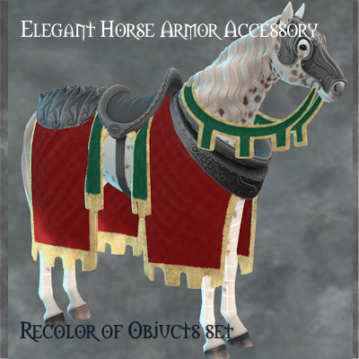 Medieval Horse Accessories - Elegant Set