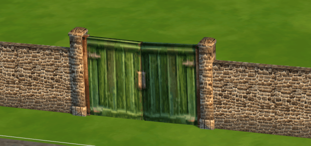 Settlers Stables Build Objects: Doors, Gate, Fence