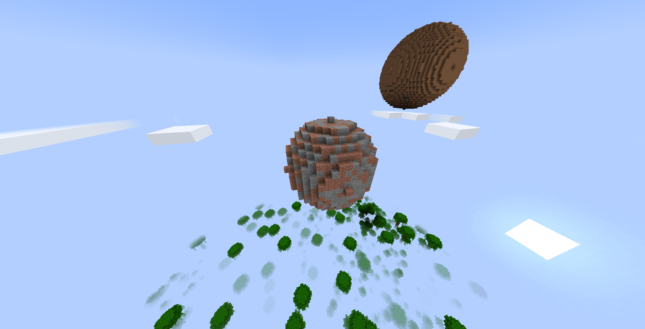 A small planetoid with copper or iron inside