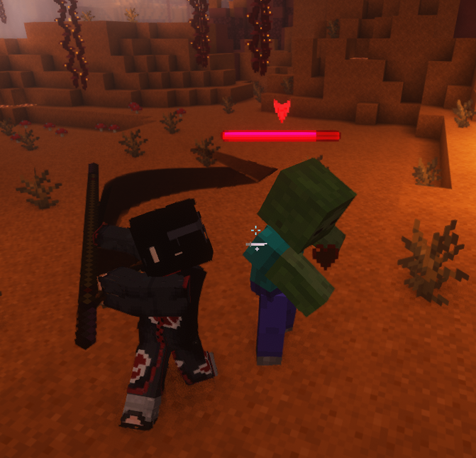 Thumbnail bullying mobs with a wooden staff