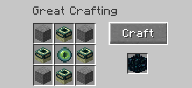 End Portal Block Recipe