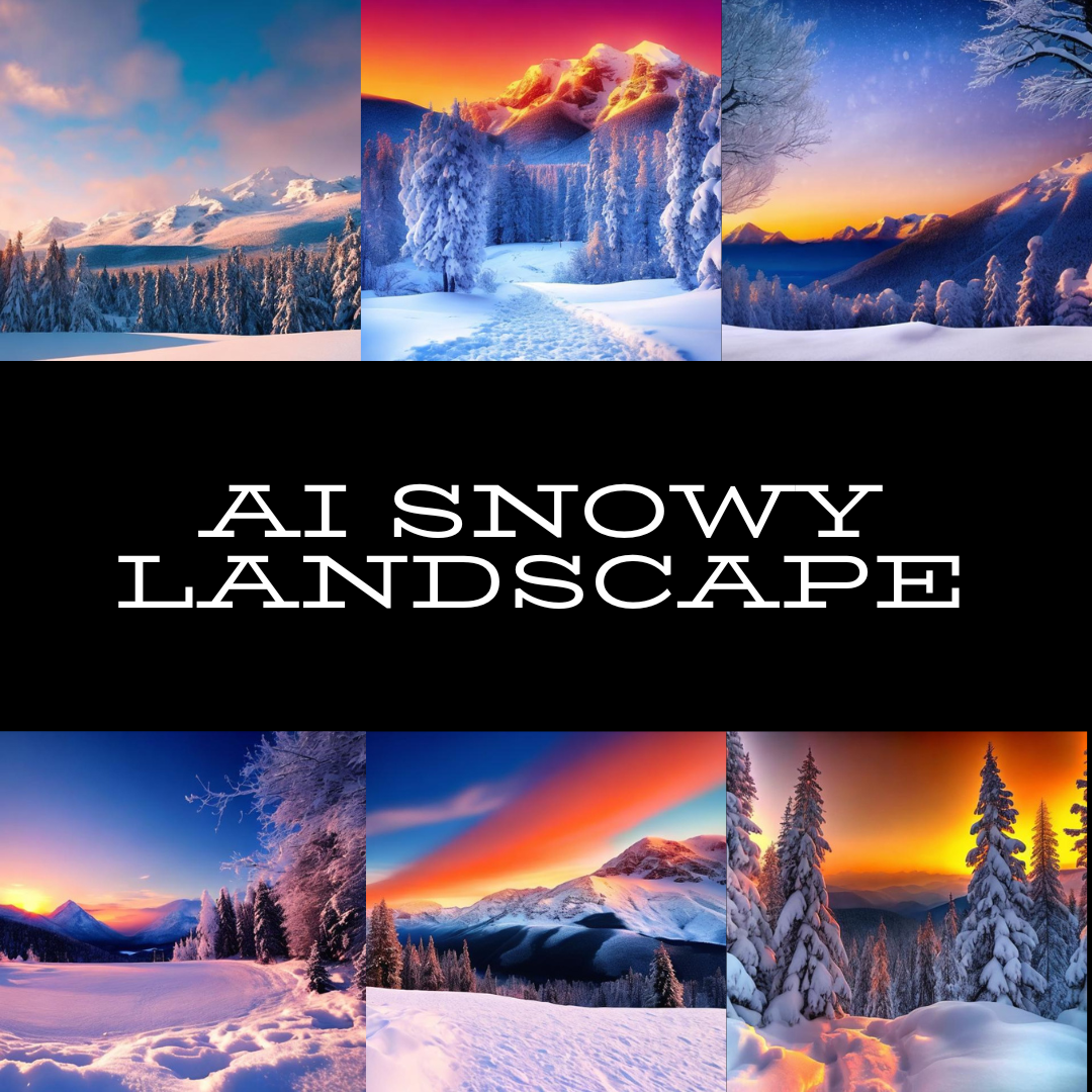 AI Snowy landscape