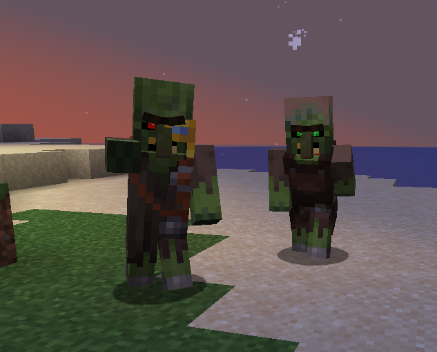 Two zombie villagers