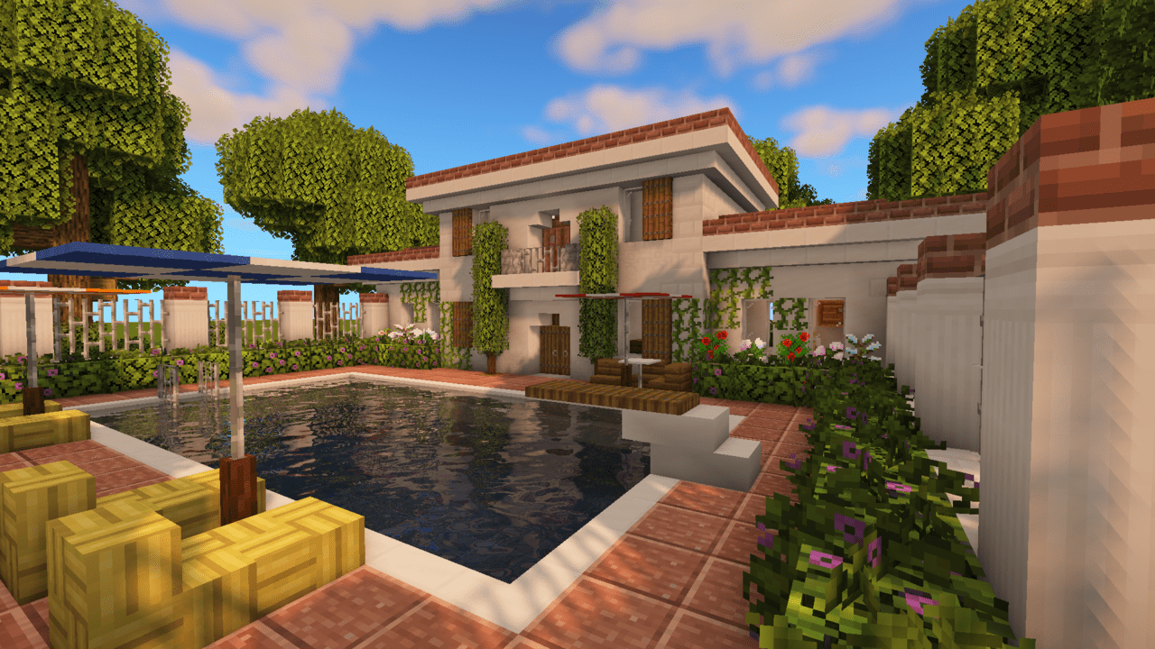 Cosy Mediterranean Villa (Map + Schematic) - Screenshots - Minecraft ...