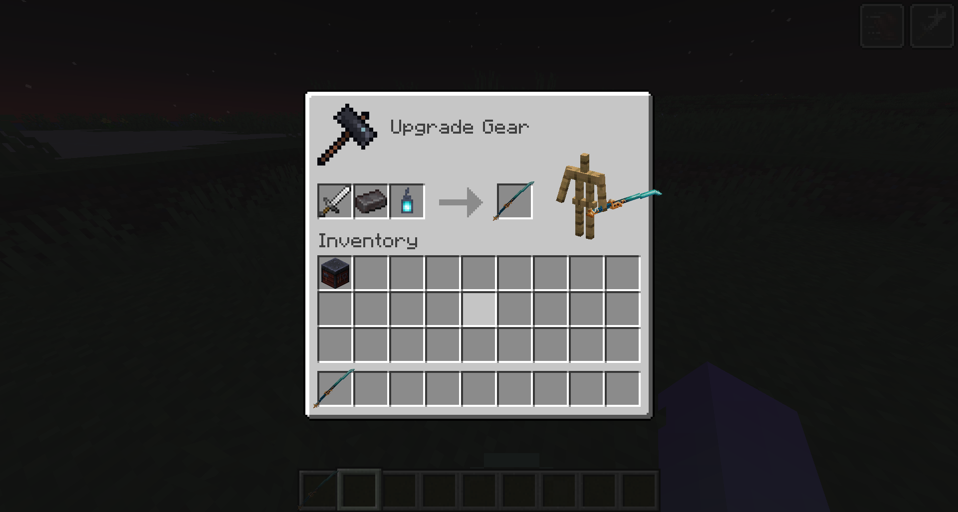 Crafting recipe