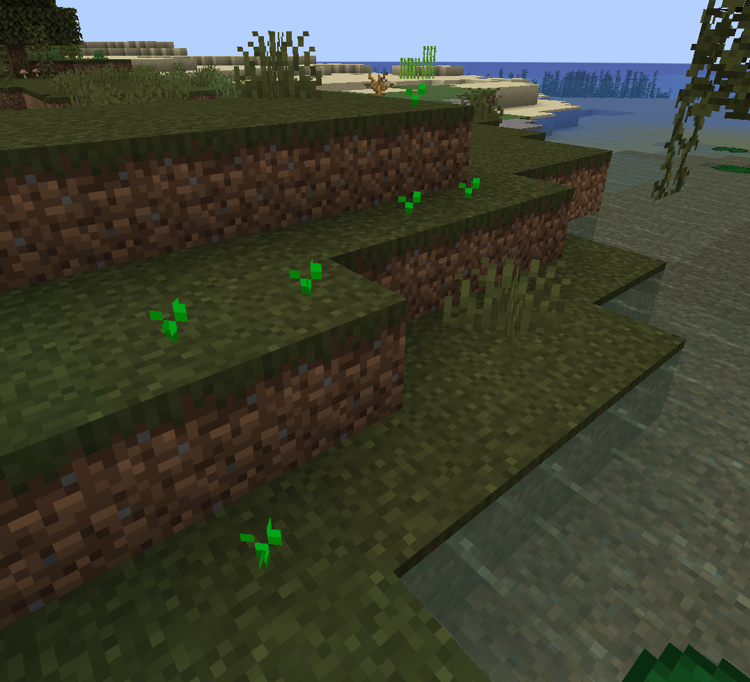 rice crops in the swamp biome