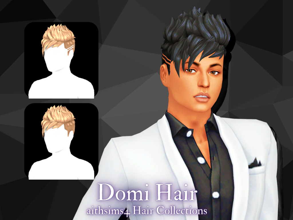 Domi Hair set - The Sims 4 Create a Sim - CurseForge